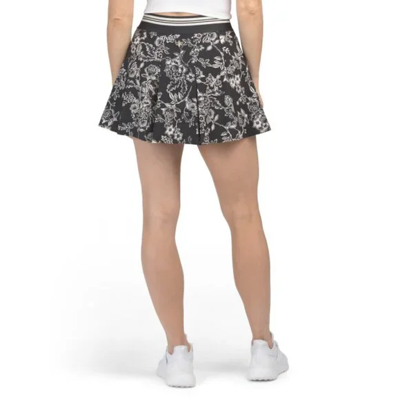 JOHNNY WAS Multi Bee Active Full Pleat Tennis Skirt